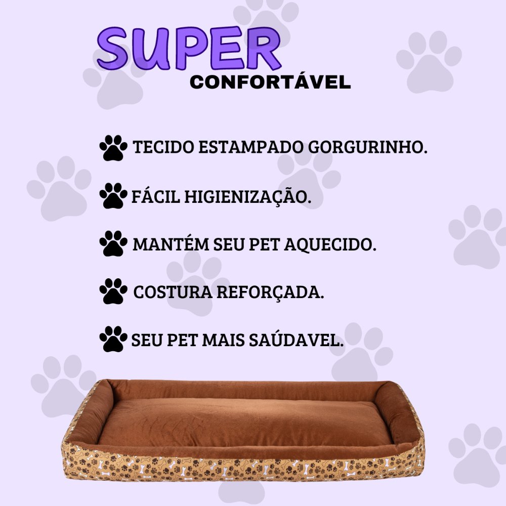 Cama Pet Porte Grande XG com Brinquedo – Conforto e Diversão!