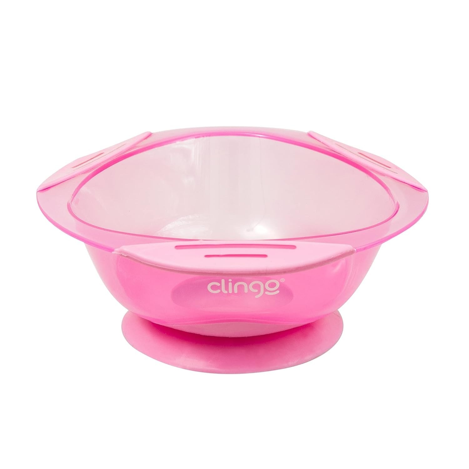 Prato com Ventosa Rosa - Seguro e Divertido para Crianças | Clingo