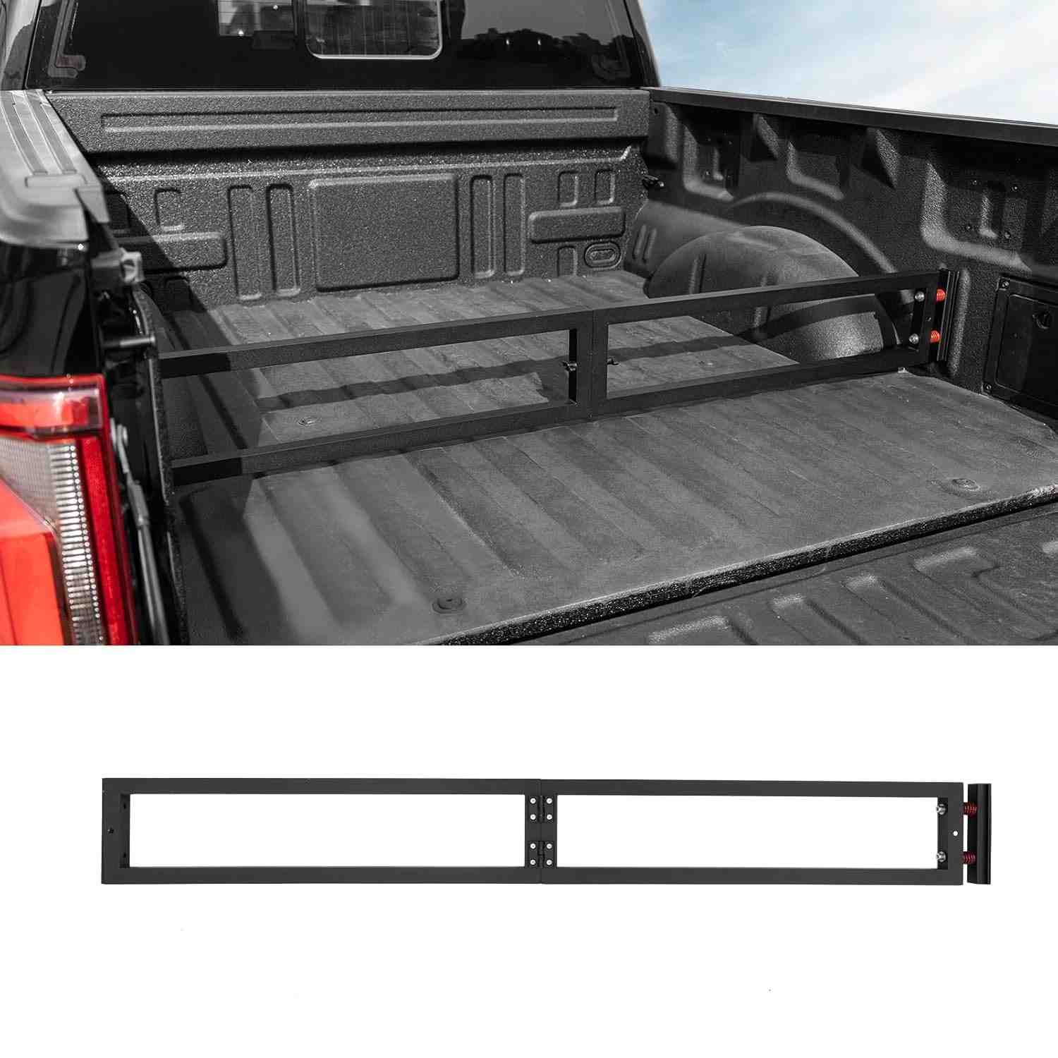 Organizador de Porta-Malas F-150 2024/2025: Divisor de Cama em Alumínio Premium