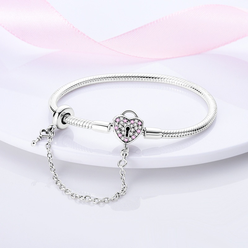 Pulseira Feminina S925 Prata - Ideal para Joias DIY