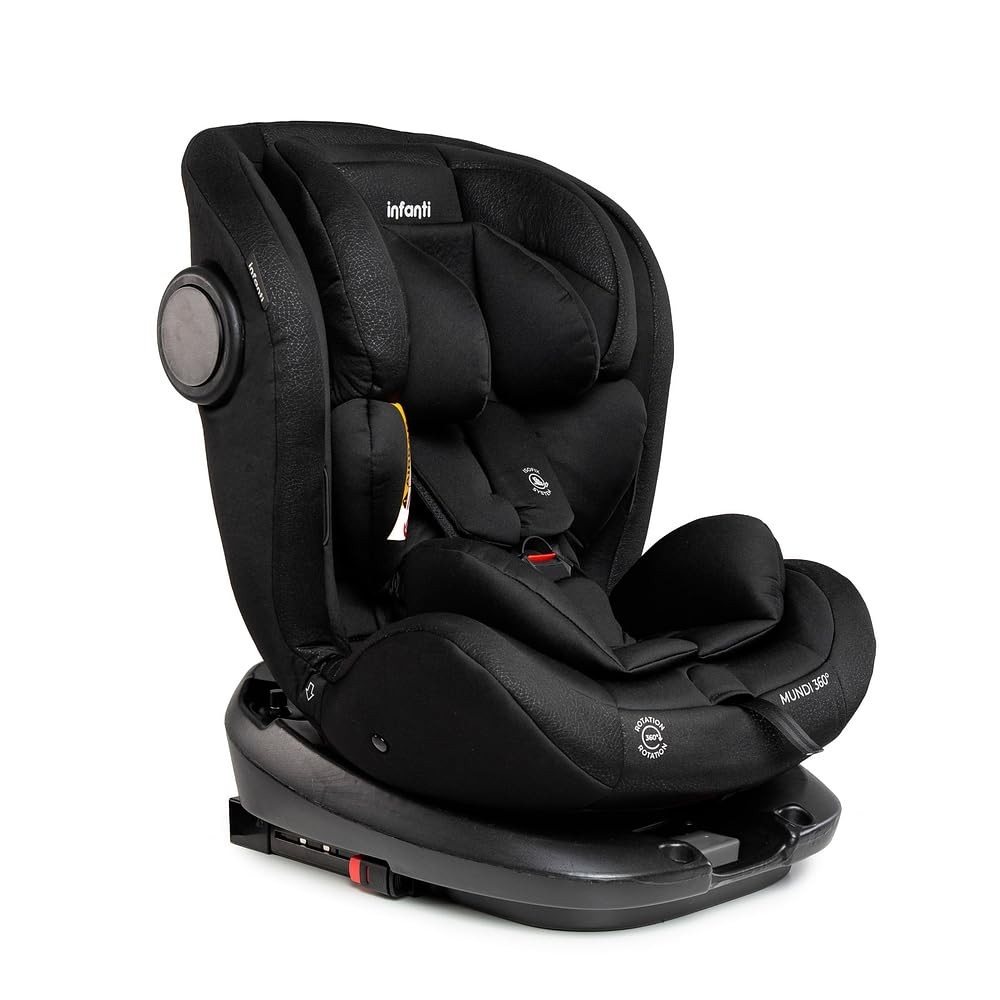 Cadeirinha de Bebê Mundi Giro 360° Preta: Segurança e Conforto do Nascimento aos 36kg