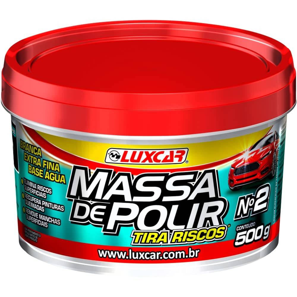 Massa de Polir Luxcar Tira Riscos 500g: Restaure o Brilho do Seu Carro!