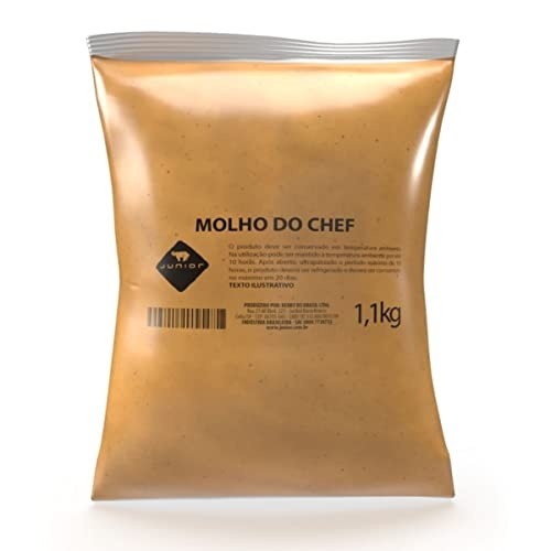 COMBO DE CAIXA DE MOLHO DO CHEF JUNIOR 1,1KG COM 5 UNIDADES