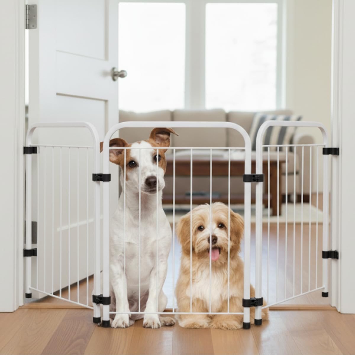 Cercado Grade Dobrável para Pets - Modular 3/5/7 Módulos, 50cm, Ideal para Cães, Gatos e Coelhos