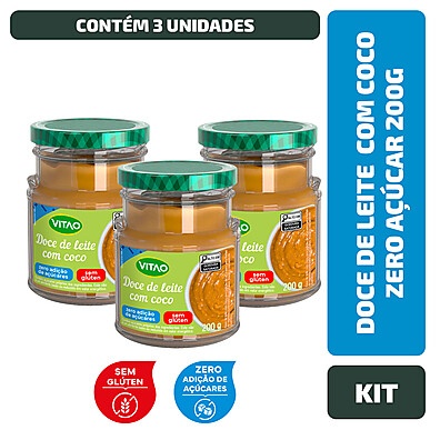 Doce de Leite com Coco Zero Vitao: Sabor Irresistível!