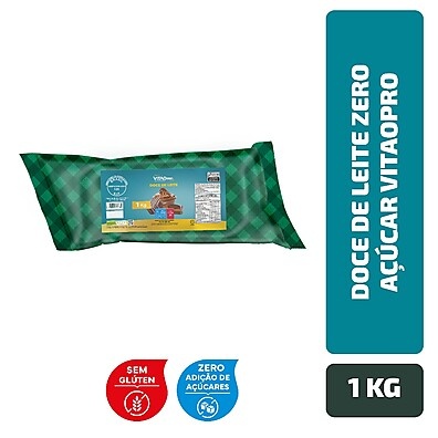 Doce de Leite Zero Açúcar VitaoPRO 1Kg: Sabor Sem Culpa
