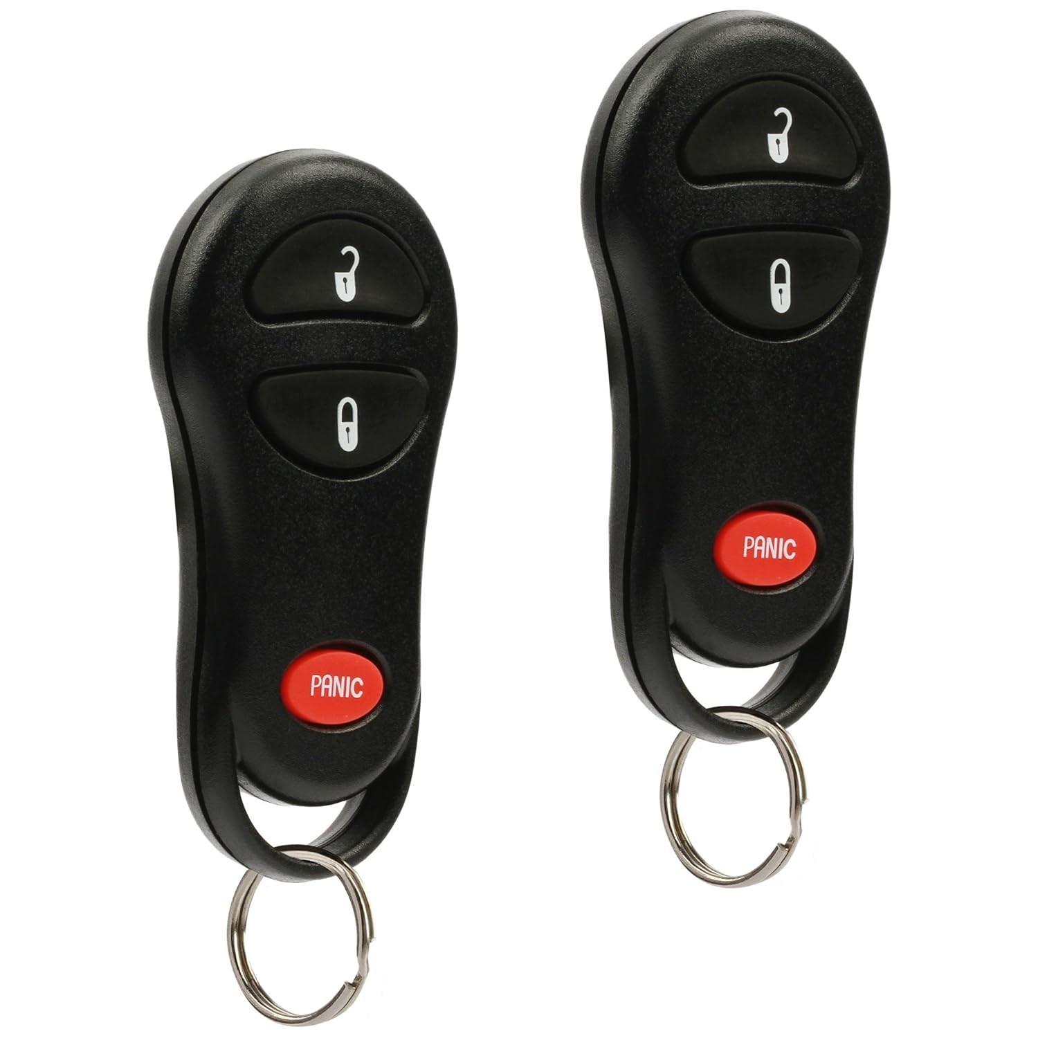 Kit 2 Controles Remotos Chaveiro Dodge Ram Dakota Durango 1999-2002 GQ43VT9T