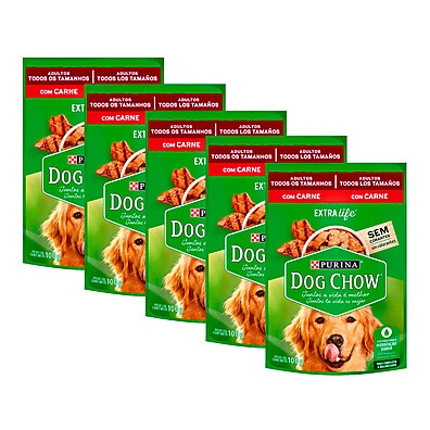 Dog Chow Sachê Adulto Carne: Nutrição Extra Life!