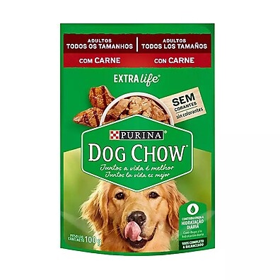 Dog Chow Sachê Carne: Nutrição e Sabor para Seu Cão!