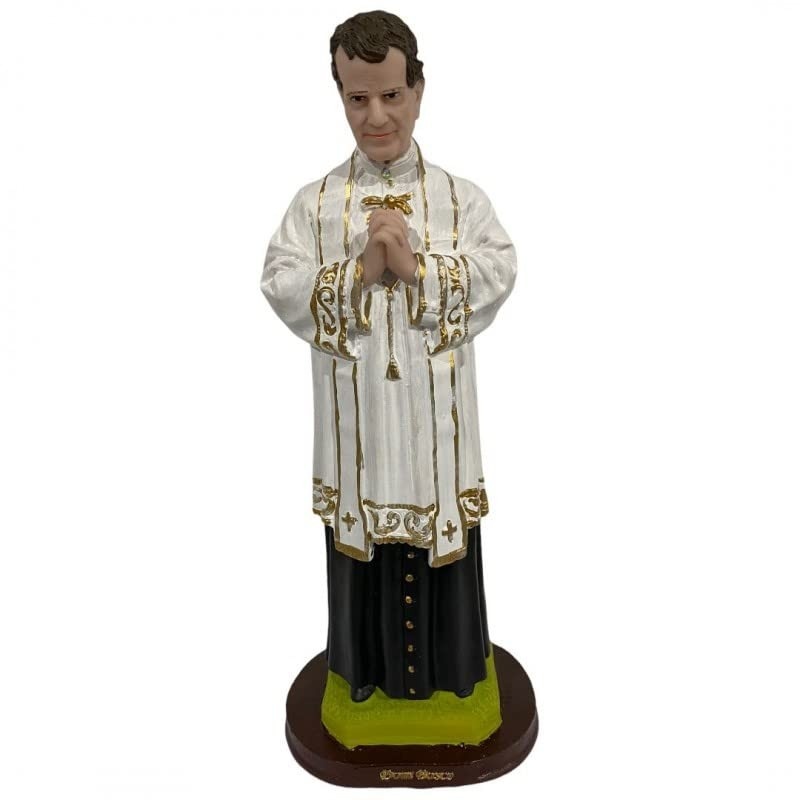 Imagem Católica em Resina Tamanho Grande - Dom Bosco 32 cm | Decore seu Espaço com Fé