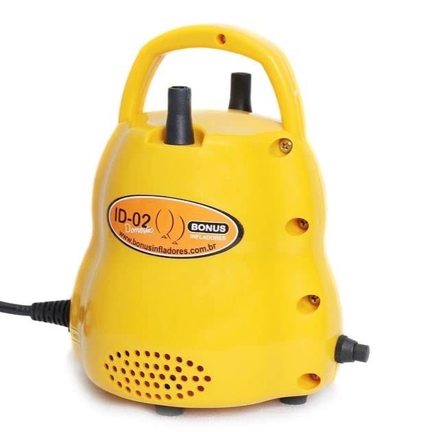 Inflador Elétrico de Balões Doméstico ID-02 - Rápido e Eficiente (110v Amarelo)