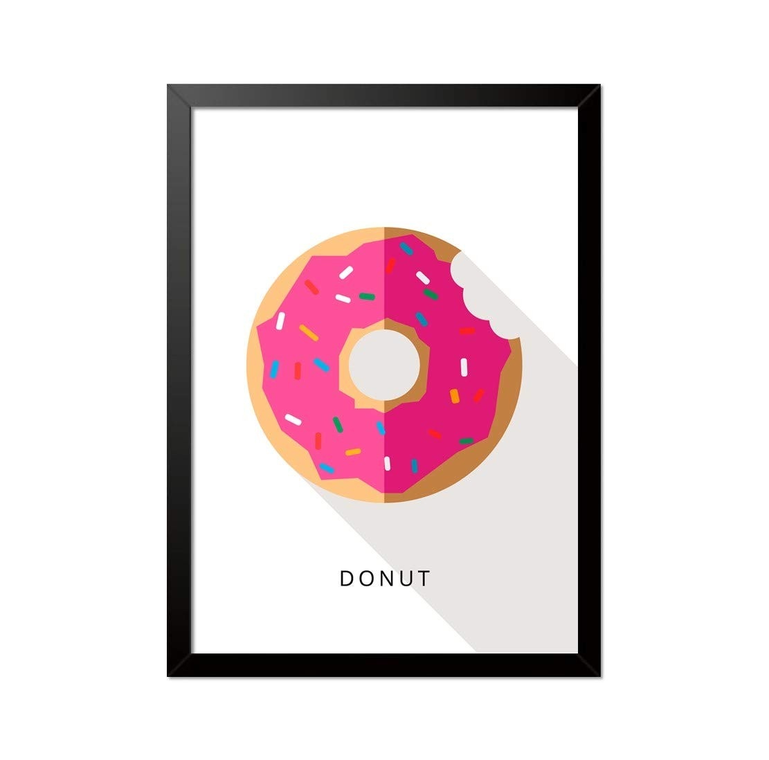 Quadro Poster Simpsons Donut Minimalista 33x23cm - Decore com Estilo Fã