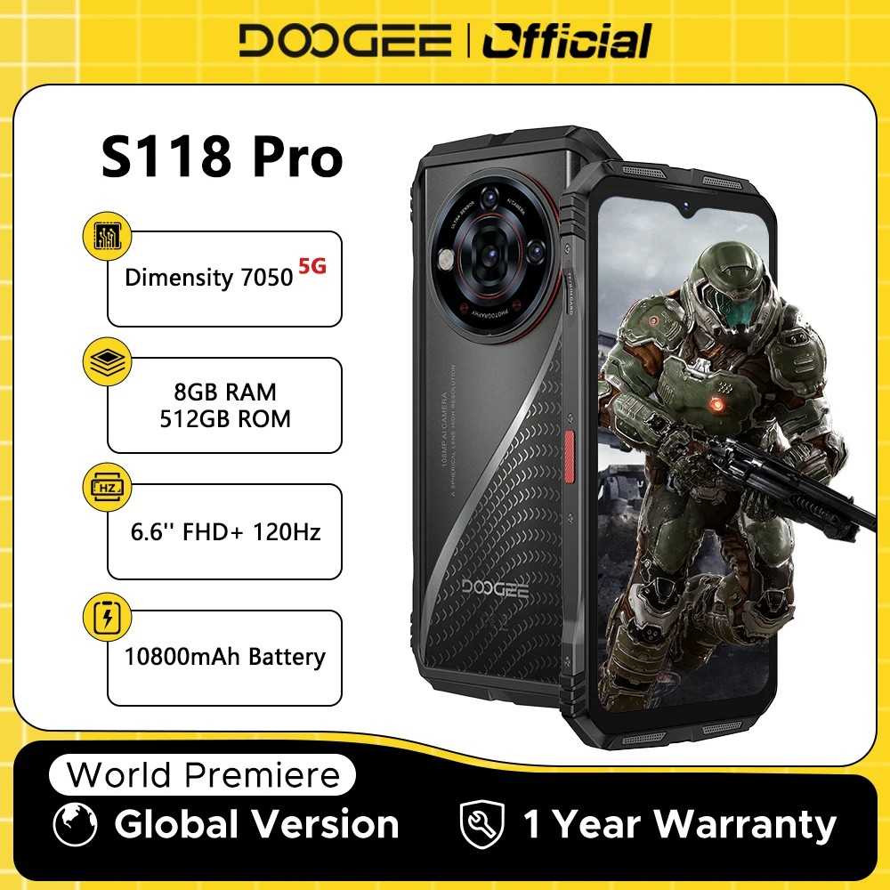 DOOGEE S118 Pro: O 5G Robusto Que Você Precisa!