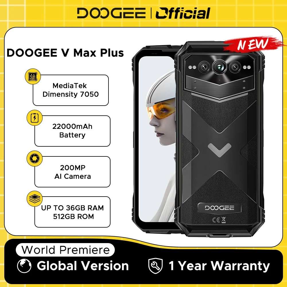 DOOGEE V Max Plus: O Imbatível 22000mAh