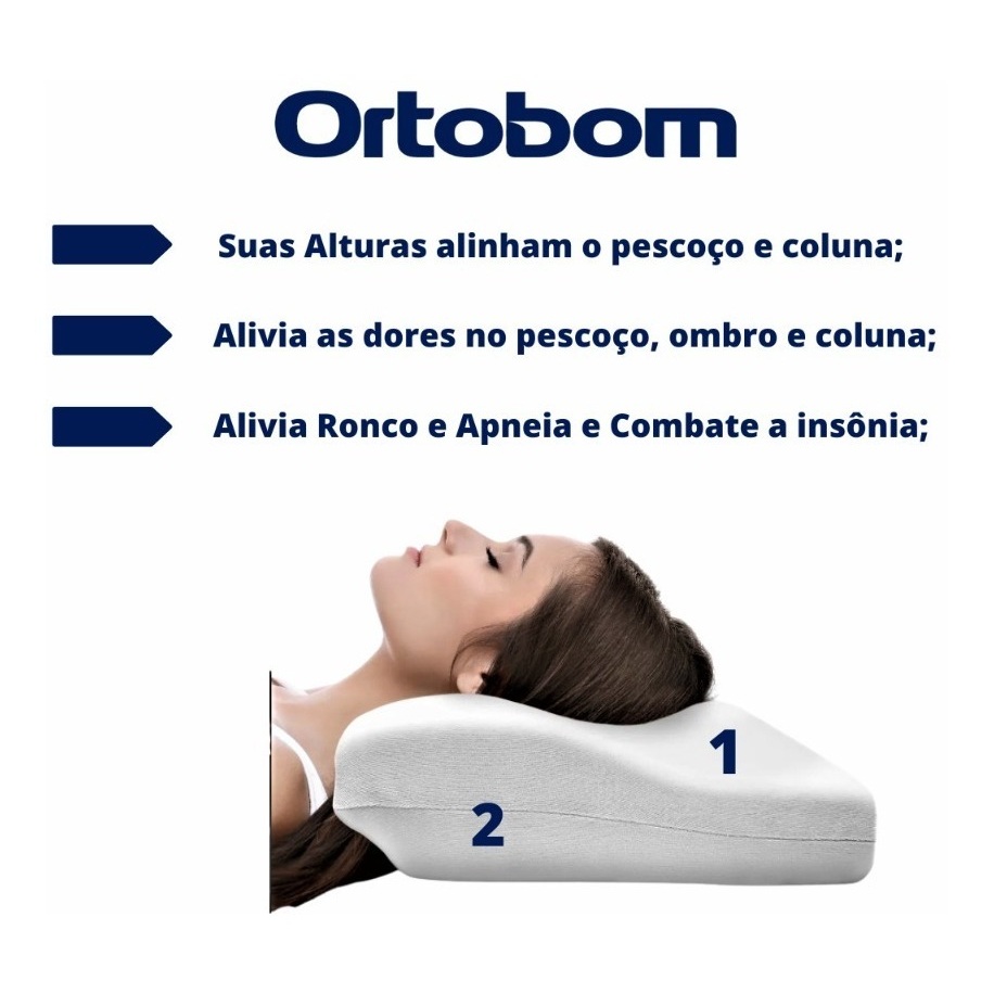 Travesseiro Ortobom Nasa: Sono Perfeito e Sem Dor!