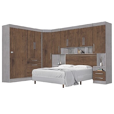 Dormitório Modulado Georgia 1,38m: Seu Quarto Completo!