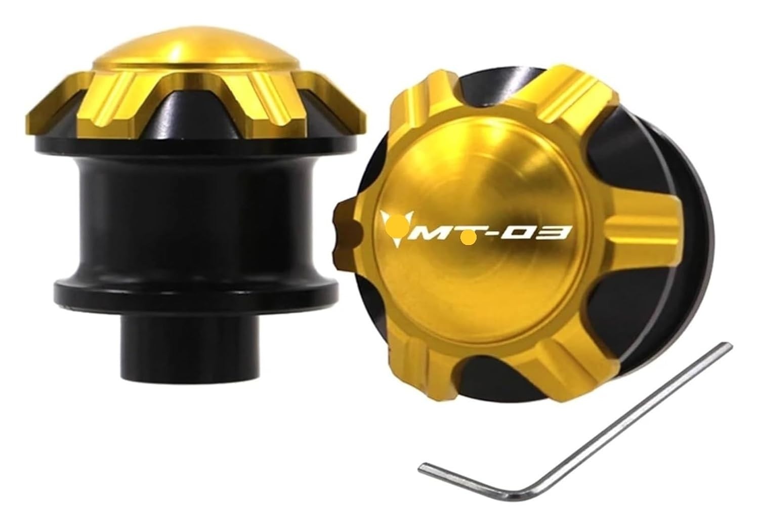Parafusos de Suporte para Braço Oscilante Dourado CNC para Yamaha R3, R25, MT03, MT25 - Acessórios Premium