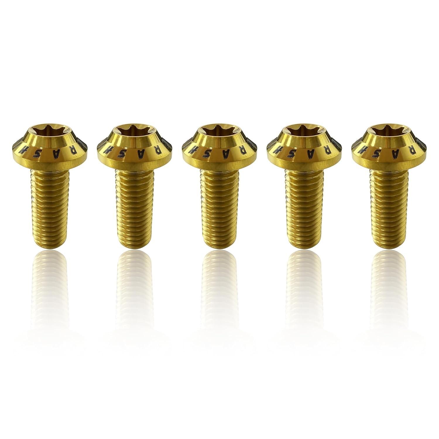 Parafusos Titânio Torx Dourado Arashi M8x22mm para Yamaha MT03, FZ03, R3 (2015-2021) - Upgrade Premium