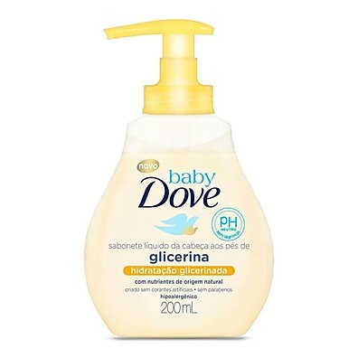 Dove Baby: Sabonete Líquido com Glicerina 200ml