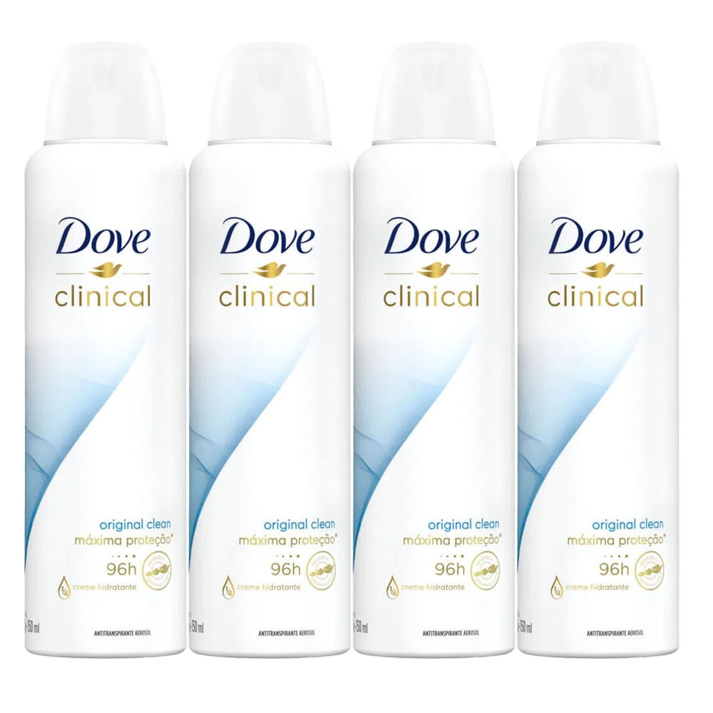 Dove Clinical: Proteção 72h + Limpeza!