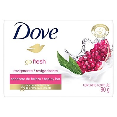 Dove Go Fresh: Sabonete Revigorante Romã & Verbena 90g