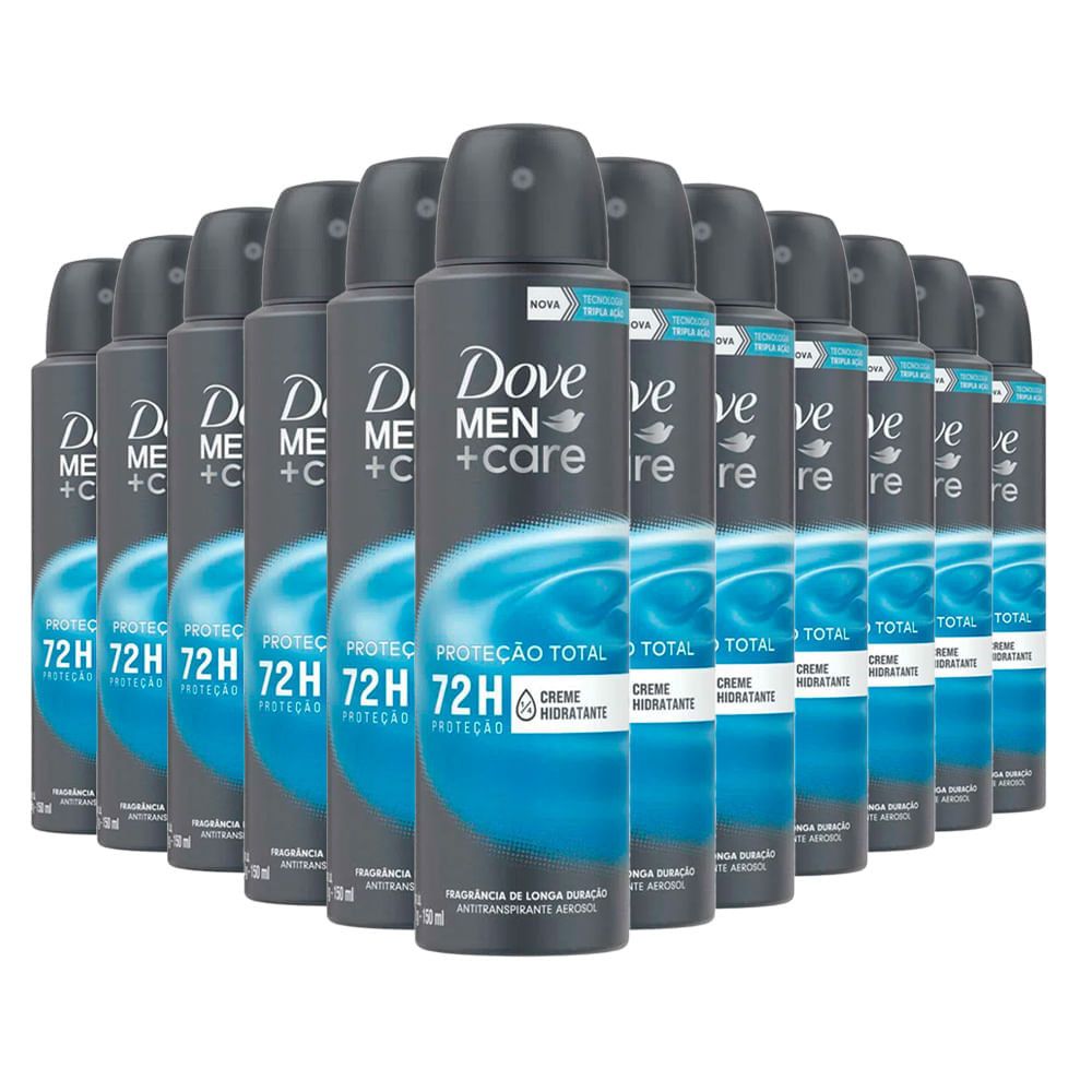 Dove Men Care: Kit 12 Desodorantes Cuidado Total 48h
