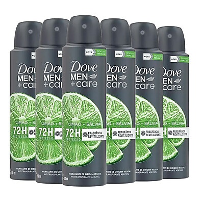 Dove Men Limão 150ml - Kit com 6 Aerosóis