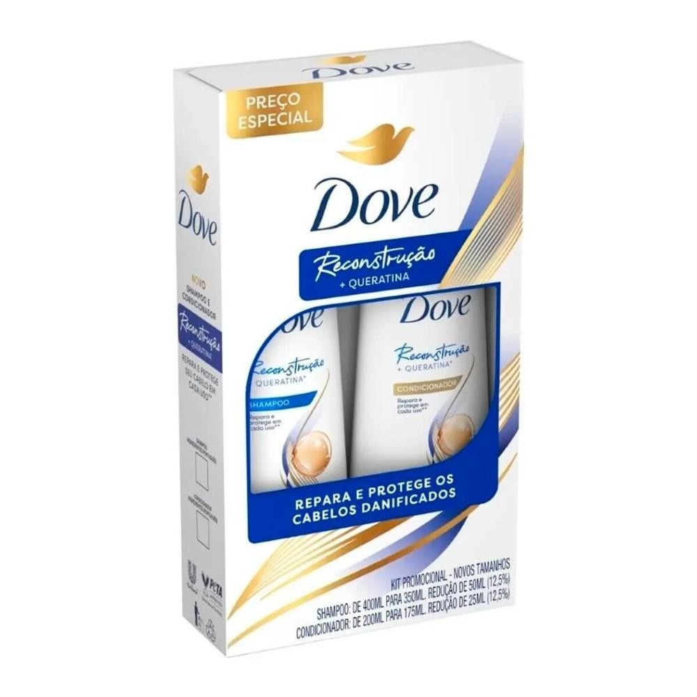 Dove Reconstrução + Queratina: Kit Cabelos Fortes!