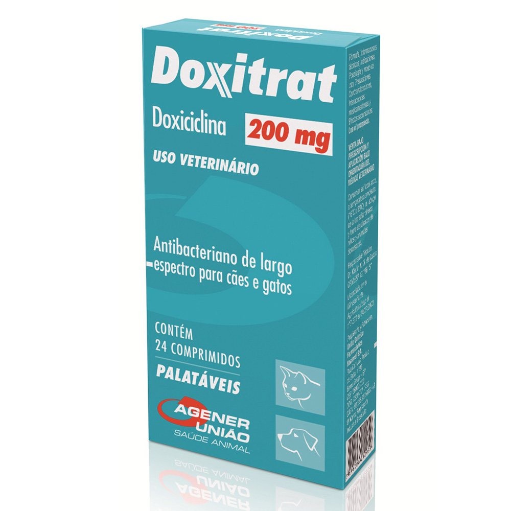 Doxitrat 200mg: Antibiótico para Cães e Gatos