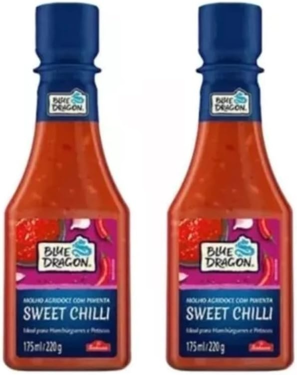 02 Molho De Pimenta Sweet Chili Agridoce Blue Dragon Sakura 175ml