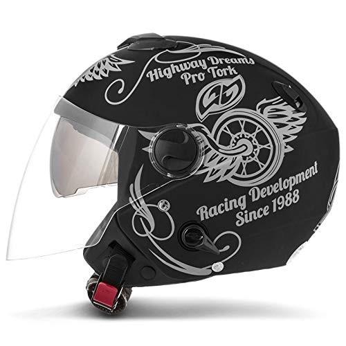 Capacete Aberto Pro Tork New Atomic Highway Dreams Fosco Preto - Segurança e Estilo
