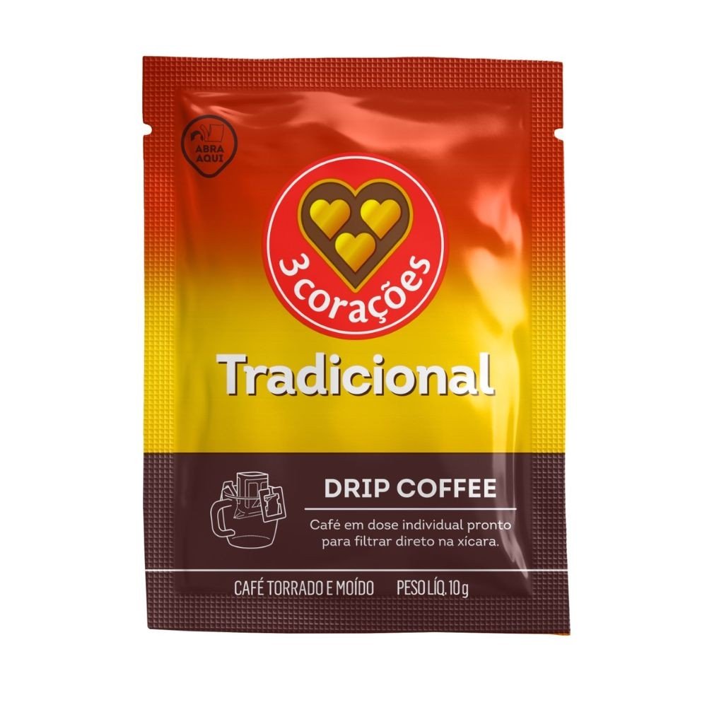 Drip Coffee 3 Corações: Seu Café Perfeito em 11g