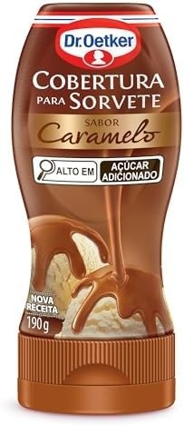 Dr.Oetker Dr. Oetker Cobertura Para Sorvete Sabor Caramelo Delicioso Acompanhamento Para Sobremesas 190G