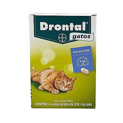 Drontal Gatos: Elimine Vermes com 4 Comprimidos