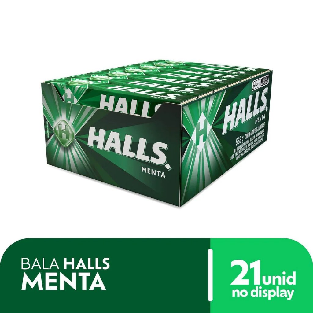 Drops Halls Menta: Alívio e Refrescância em 21 Unidades