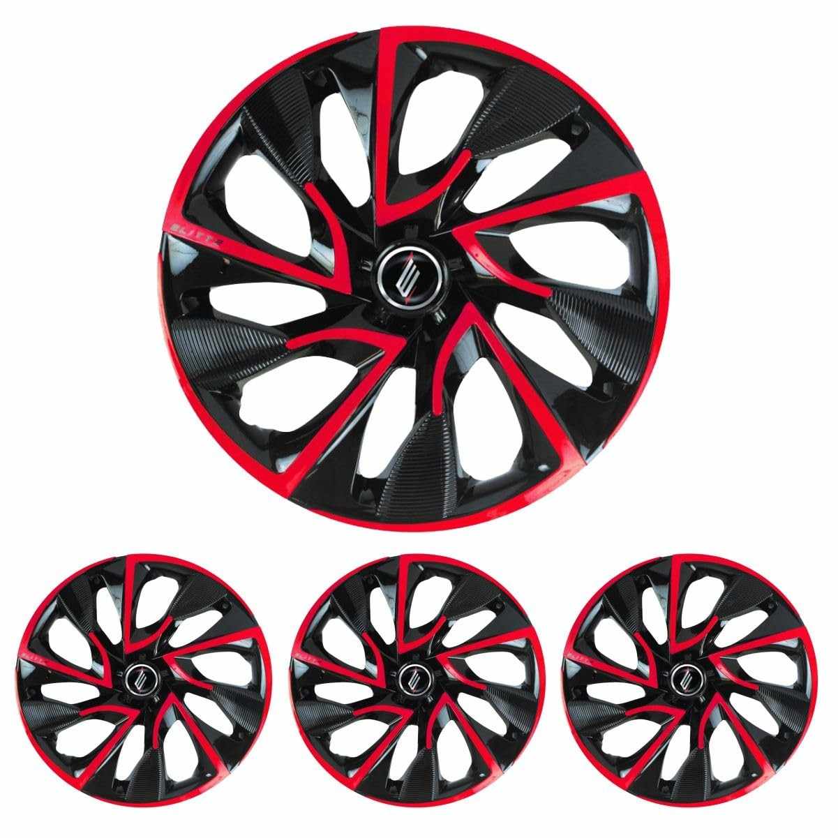 Jogo de Calotas DS4 Red Cup Aro 14: Estilo e Proteção para seu Ka, Fiesta, Focus e Courier