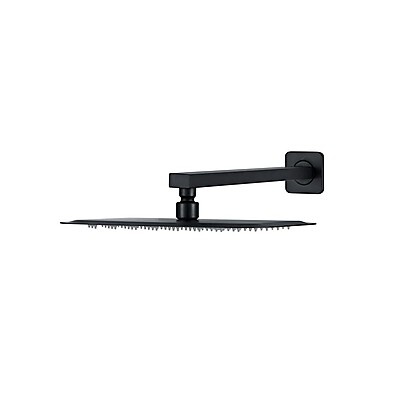 Ducha Chuveiro Retangular Inox 28x18cm São Luís Pingoo – Preto