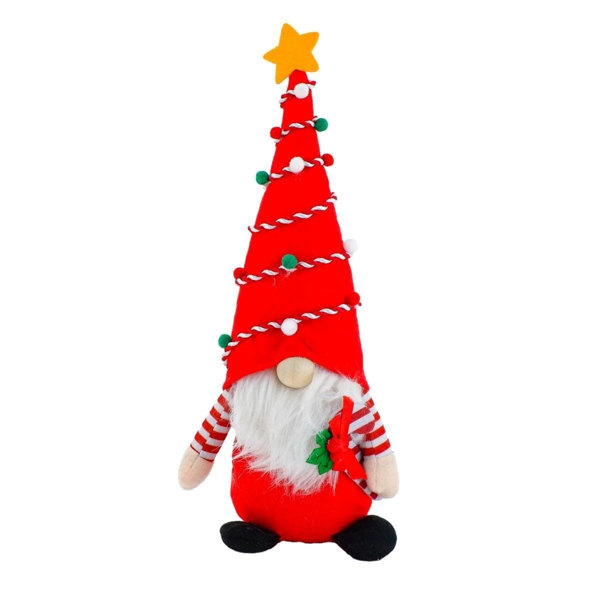 Boneco Gnomo Duende Noel Festivo - Decoração Natalina 35cm