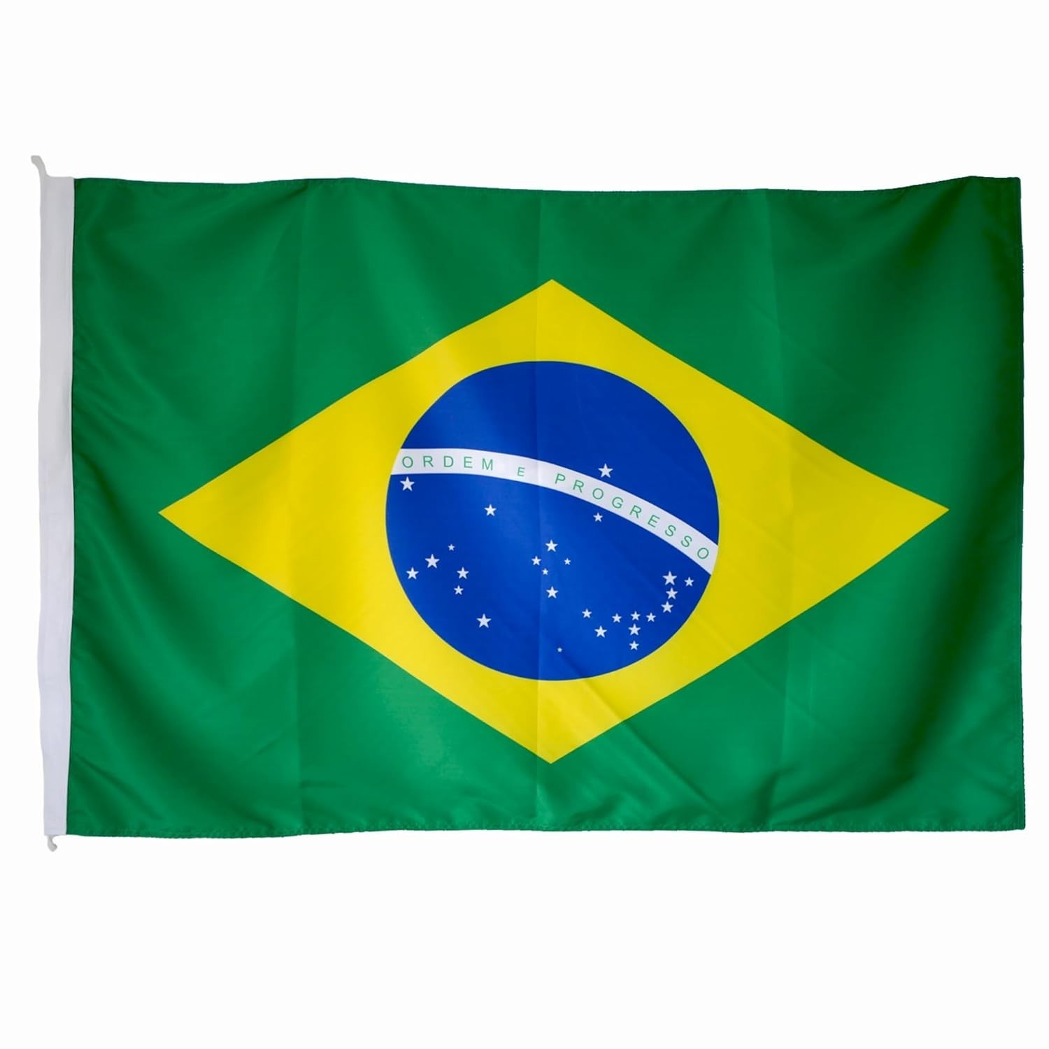 Bandeira do Brasil 1,5 Pano 0,68 x 98m - Tecido Dupla Face 100% Poliéster