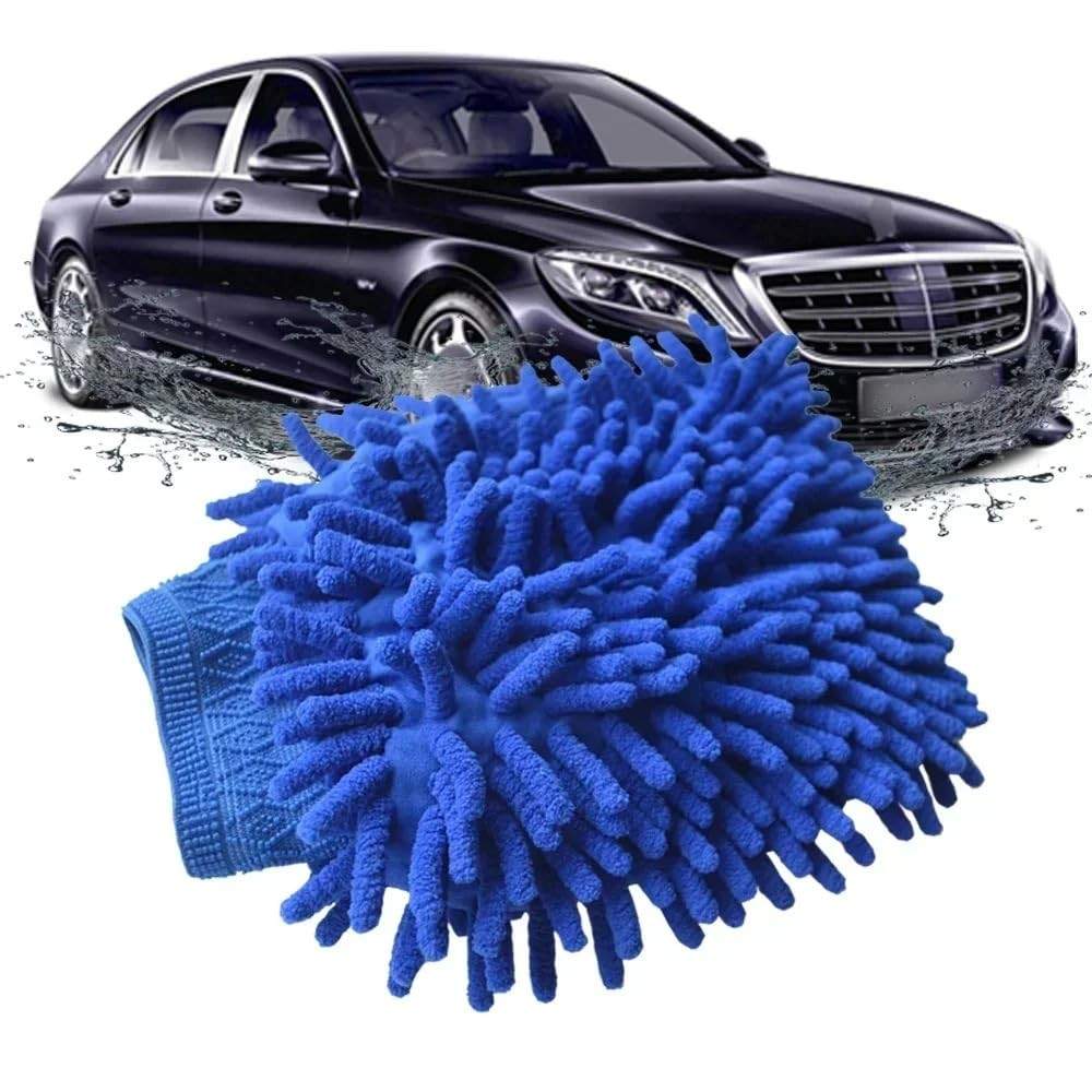 Luva de Microfibra Dupla Face: Limpeza e Polimento Impecáveis para Carros e Casa