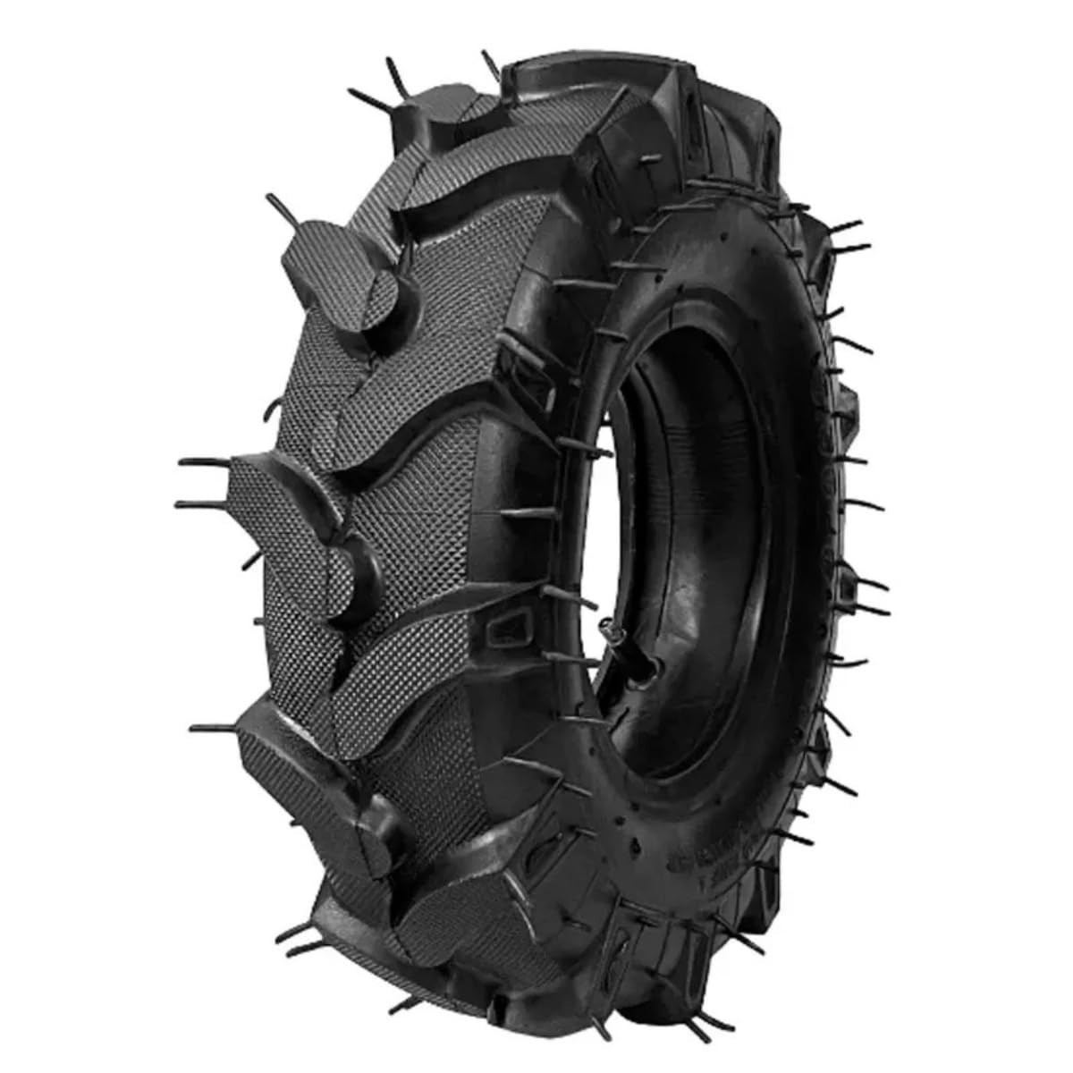 Pneu Dianteiro Branco 500x12 para Motocultivador + Câmara - Alta Durabilidade 256kg