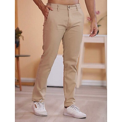 Calça Sarja Masculina com Bolso Faca e Lycra - Conforto e Durabilidade