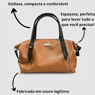 Bolsa Feminina Média Couro Legítimo – Elegância e Durabilidade