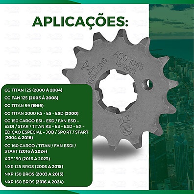 Pinhão 14 Dentes: Potência e Durabilidade!