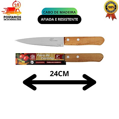 Kit 2 Facas de Cozinha Aço Inox + Amolador Profissional: Corte Preciso e Durabilidade
