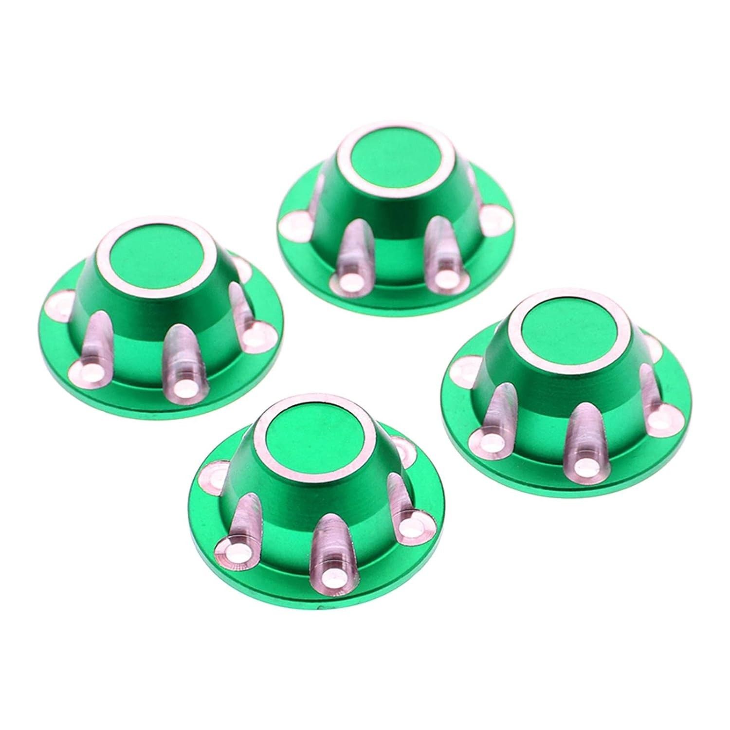 Trava de Roda Antifrouxa SCX6 JLU 1/6 Verde - Segurança e Durabilidade para seu RC
