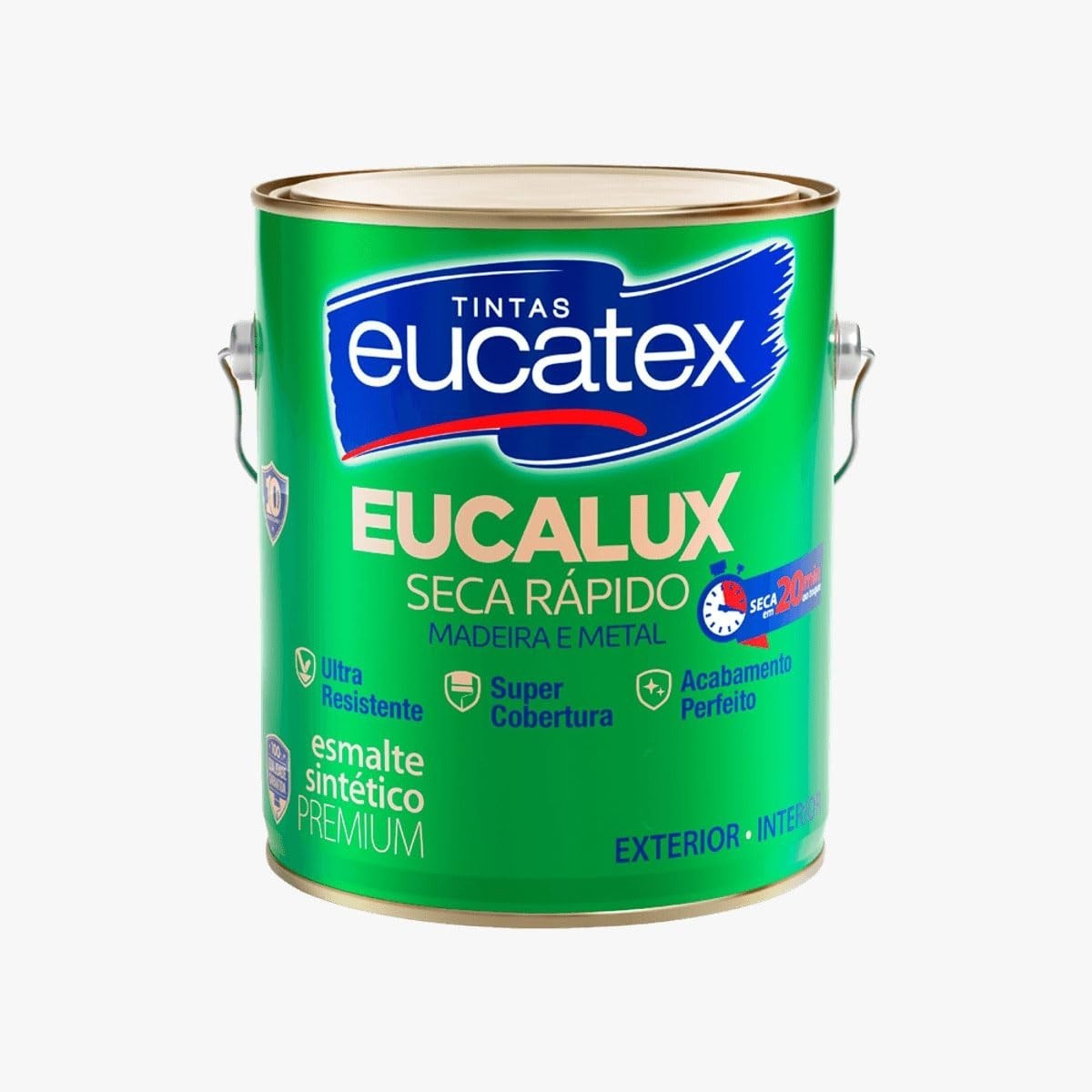 Esmalte Fosco de Secagem Rápida Eucatex 3,6L - Branco Premium para Alta Durabilidade