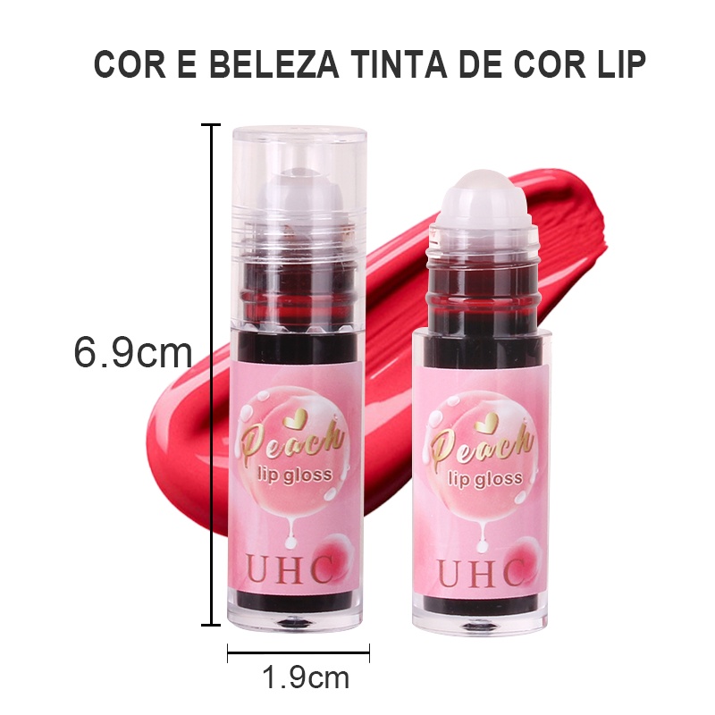 Lip Gloss Espelho: 6 Cores, Efeito Vidro e Longa Duração ✨