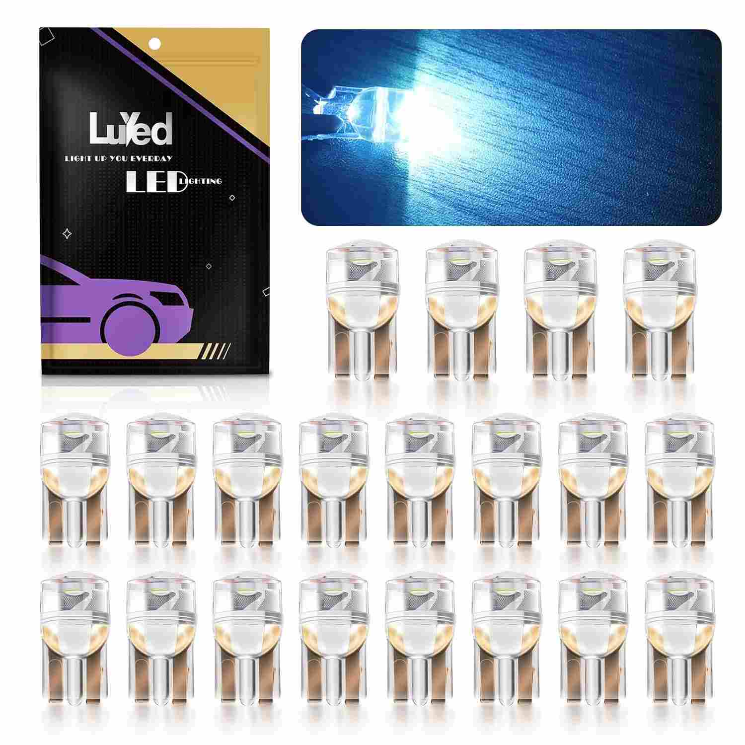Luzes LED T10 W5W 194: Iluminação Potente e Duradoura para Seu Veículo