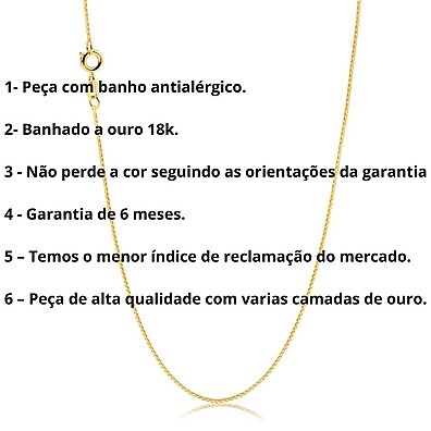 Corrente Veneziana Banhada a Ouro: Elegância Duradoura ✨
